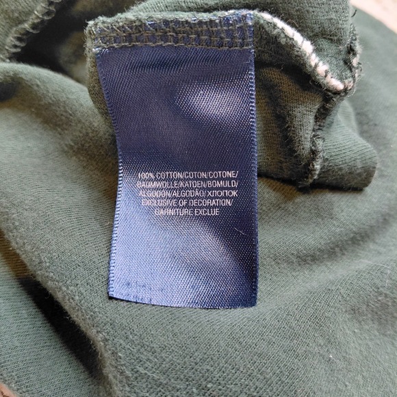 Polo Ralph Lauren Shirt Crew Youth 14/16 Short Sleeve‎ Green Large Pony Striped - Picture 8 of 9